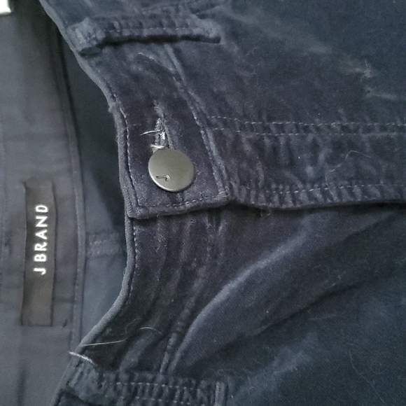 velvet J Brand Navy Velvet Skinny Pants - Picture 3 of 9